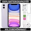 Produktbild: Apple iPhone 11 -  64GB - 100% BATT - Violett Lila - XXL Set - Zustand: GUT