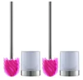 Produktbild: LOOMAID WC-Reinigungsbürste, (4-tlg), Toilettenbürste Klobürste WC-Bürste Silikonkopf pink/transparent