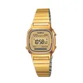 Produktbild: Damenuhr CASIO Vintage LA-670WG-9 Stahl Golden Chrono Klassiker Digital