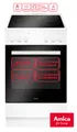 Produktbild: Amica SHC 903 031 Weiß Standherd Elektro Glaskeramik Kochfeld 50cm Intensivgrill