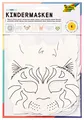 Produktbild: folia 23209 - Kindermasken Tiere aus Pappe, Motive sortiert, 6 Stück, weiß, zum selbst Bemalen und Gestalten, für Kinder, Jungen und Mädchen, ideal für Kindergeburtstage und Partys