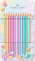 Produktbild: Faber-Castell 201910 - Buntstifte Set Sparkle Pastell 12-teilig, im Metalletui, dreikant, bruchsicher