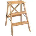 Produktbild: 5five Simply Smart - Leiter, Klappbar, Bambus, 3 Stufen, 63,5 Cm