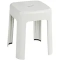 Produktbild: Wenko Badhocker, Weiß, Kunststoff, 37x37x45.5 cm, freistehend, rostfrei, rutschfest, Badaccessoires, Duschzubehör, Badhocker