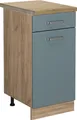 Produktbild: Vicco Küchenunterschrank R-Line, 40 cm , AP Eiche, Blau-Grau/Goldkraft Eiche