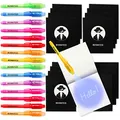 Produktbild: BONNYCO UV Stift und Notizbuch, 16 Stück Mitgebsel Kindergeburtstag Jungen, Mädchen. Kindergeburtstag Gastgeschenke, Kleine Geschenke für Kinder, Adventskalender Inhalt. Mini Geschenke