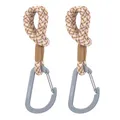 Produktbild: LÄSSIG Kinderwagenbefestigung (2 Stk.) Karabinerhaken Kinderwagenhaken Einkaufshaken/Stroller Hooks Cord camel/vanilla/lavend