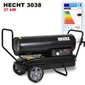 Produktbild: HECHT 3038 Diesel Heizkanone | 37 kW | bis 295 m² | Fahrbares Gestell | 3,6 l Verbrauch