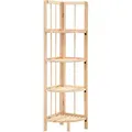 Produktbild: vidaXL Klappstandregal, Beige, Holz, Zeder, Rechteckig, 27x110x27 cm, Wohnzimmer, Regale, Bücherregale