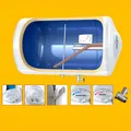 Produktbild: Waagerecht / horizontal Elektro Warmwasserspeicher Boiler 120 Liter L