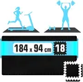 Produktbild: 18x Fitness Bodenschutzmatte 30x30 EVA Matte Sport Bodenmatte für Fitnessraum