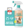 Produktbild: Floh- und Zeckenschutz 500 ml das Zeckenspray und Flohmittel für Hunde und Katzen, effektives Flohspray für die direkte Anwendung auf dem Tier bei akutem Befall oder zum Schutz