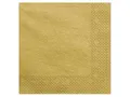 Produktbild: PartyDeco Servietten, 3-lagig, Metallic Gold, 40x40cm, 20 Stck./Pckg. SP40-1-019ME