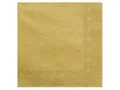 Produktbild: Dreilagige Servietten, gold-metallic, 40x40cm (1 VPE / 20 Stk.)