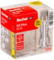 Produktbild: Spreizdübel SX Plus 6 x 30 in der attraktiven Aktionsbox, Dübel für optimalen...