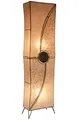 Produktbild: Orientalische Stehlampe Mulan 100cm Lederlampe Hennalampe Lampe | Marokkanische Große Stehlampen aus Metall, Lampenschirm aus Leder | Orientalische Dekoration aus Marokko, Farbe Beige