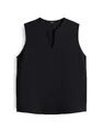 Produktbild: OPUS Damen Blusentop | Blusentop FARIBICA Regular mit filigraner Lochspitze Black, 34