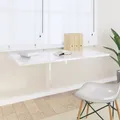 Produktbild: Wand-Klapptisch Hochglanz-Weiß 100x60x56 cm Holzwerkstoff