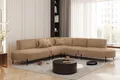 Produktbild: Ecksofa Designersofa VALENCIA in Stoff Noel Braun Universal
