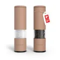 Produktbild: LARS NYSØM Salz und Pfeffermühle Set Manuell mit einstellbarem Keramikmahlwerk I Edelstahl Pfeffermühle und Salzmühle I Design Gewürzmühlen Set (2 Stück) (Blush Rose)
