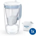 Produktbild: Brita Wasserfilter-Kanne Model One, 2,5 Liter, aus Glas, hellblau, inkl. 1 Filterkartusche
