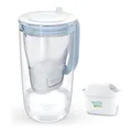 Produktbild: Brita Filterkaraffe Aus Glas, Elegant Transparent/Weiß, Für Reines Wasser