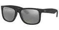 Produktbild: Ray-Ban Justin RB4165-622/6G-54 - Damen/Herren Sonnenbrille - Rubber Black