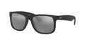 Produktbild: Ray-Ban RayBan Justin RB4165 622/6G 55 Rubber Black/Grey Mirror Silver
