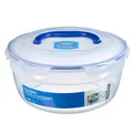 Produktbild: LocknLock PP Classic Frischhaltedose rund mit Griff, 5 L, Ø 28,5 x 12,8 cm, Sicherer Transport von Salaten, 100 % luft- und wasserdicht, BPA-frei, Kühlschrank Organizer spülmaschinengeeignet