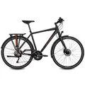 Produktbild: Airtracks Herren 28 Zoll Trekking Fahrrad TR.2870 Trekkingrad Shimano Deore 30 x Gang RD-T6000 SGS Schwarz Mat - Rahmenhöhen 50cm und 55cm - 50cm (Körpergröße 165-175cm)