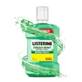 Produktbild: LISTERINE Fresh Mint 1000 ml, antibakterielle Mundspülung mit ätherischen Ölen für einen frischen Atem, Mundwasser reduziert wirksam Zahnbelag und Mundgeruch