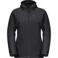 Produktbild: Jack Wolfskin Damen Moonrise 3in1 Jacke (Größe XL, schwarz)