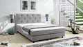 Produktbild: Boxspringbett Boxbett Glenn 1 Chester Hotelbett 140x200 Bett Topper hellgrau