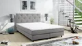 Produktbild: Küchen-Preisbombe Boxspringbett Glenn 1 Chester Hotelbett Boxbett 140x200 Bett Topper hellgrau