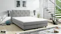 Produktbild: Boxspringbett Boxbett Glenn 1 Chester Hotelbett 140x200 Bett Topper hellgrau
