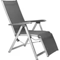 Produktbild: KETTLER Basic Plus Relaxsessel, silber/anthrazit, Aluminium/Outdoorgewebe - Silber/Dunkelgrau