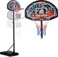 Produktbild: Apollo Basketballkorb mit Ständer und Rollen inkl. Ball & Pumpe - Graffiti