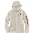 Produktbild: Carhartt Kapuzensweatshirt Carhartt LogoSleeve Graphic Sweatshirt weiß/lila lila|weiß S