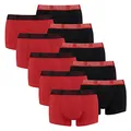 Produktbild: PUMA 10 er Pack Short Boxer Boxershorts Men Pant Unterwäsche kurz 100000884, Farbe:002 - Red/Black, Bekleidungsgröße:M