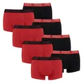 Produktbild: PUMA 8 er Pack Short Boxer Boxershorts Men Pant Unterwäsche kurz 100000884, Farbe:002 - Red/Black, Bekleidungsgröße:M