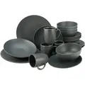 Produktbild: Creatable Kombiservice Soft Touch black, Schwarz, Keramik, 20-teilig, 300 ml,400 ml, Essen & Trinken, Geschirr, Geschirr-Sets, Kombiservice