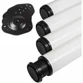 Produktbild: 4er Set Tischbeine Ø 60 mm Höhe 870 mm weiß höhenverstellbar