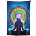 Produktbild: Abakuhaus Wandteppich aus Weiches Mikrofaser Stoff Für das Wohn und Schlafzimmer, rechteckig, Chakra Mandala Chakra Yoga bunt 140 cm x 230 cm