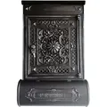 Produktbild: LUXUS ALUGUSS Massiver Briefkasten - Antik Schwarz Retro Vintage Zeitungsrolle - Wetterfest und Nostalgisch im Landhausstil - Hochwertiges Unikat a...