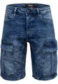 Produktbild: REPUBLIX Herren Cargoshorts Männer Kurze Bermuda Jeans Hose Regular Fit R7036 Dunkelblau W34