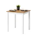 Produktbild: hagge home Holz Esszimmertisch Kleiner Küchentisch 70x70 Esszimmertische Esstisch Klein Holztisch Esszimmer Esstische Tisch Esszimmer Dining Table Kitchen Table Kleiner Esstisch Weiß Braun