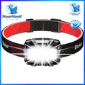 Produktbild: LED Stirnlampe Aufladbar Stufenlos Dimmbar mit Rotlicht für Outdoor Aktivitäten