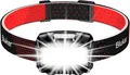 Produktbild: LED Stirnlampe Aufladbar 2000L Stufenlos Dimmbar 8 Licht