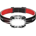Produktbild: Blukar LED Stirnlampe Wiederaufladbar, Superhell 2000L Standard, Schwarz, Rot