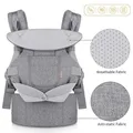 Produktbild: Ergonomische GAGAKU Babytrage Hüftsitz mit 4 Positionen für Babys 0-36 Monate Gr